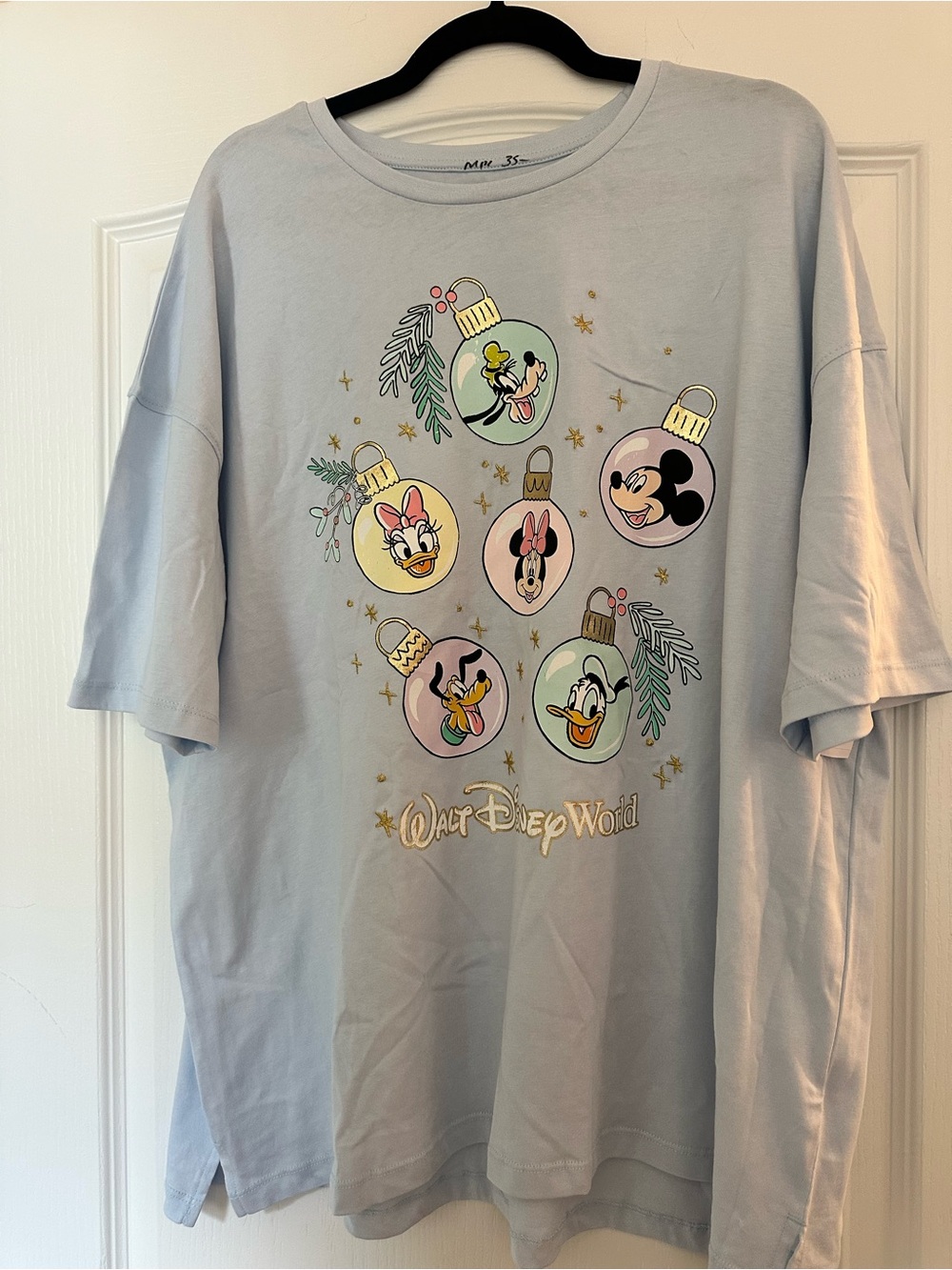 Disney Light Blue Walt Disney World Holiday Character Tee